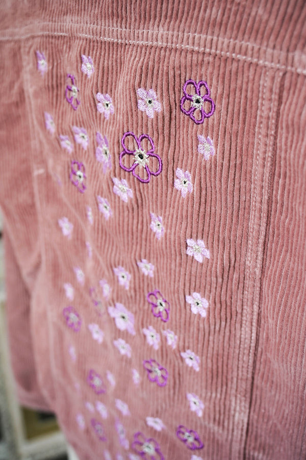 Flower Embroidered PASTEL PINK Jacket