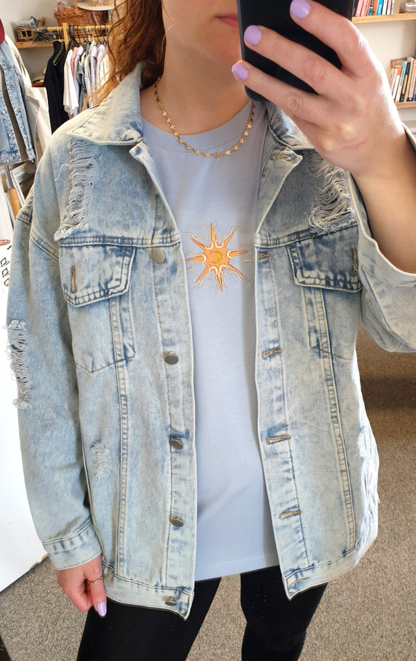 Sun and Moon Embroidered T-shirt