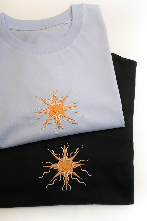 Sun and Moon Embroidered T-shirt