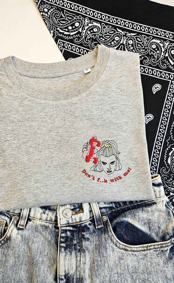 Stranger Things Inspired Embroidered T-shirt