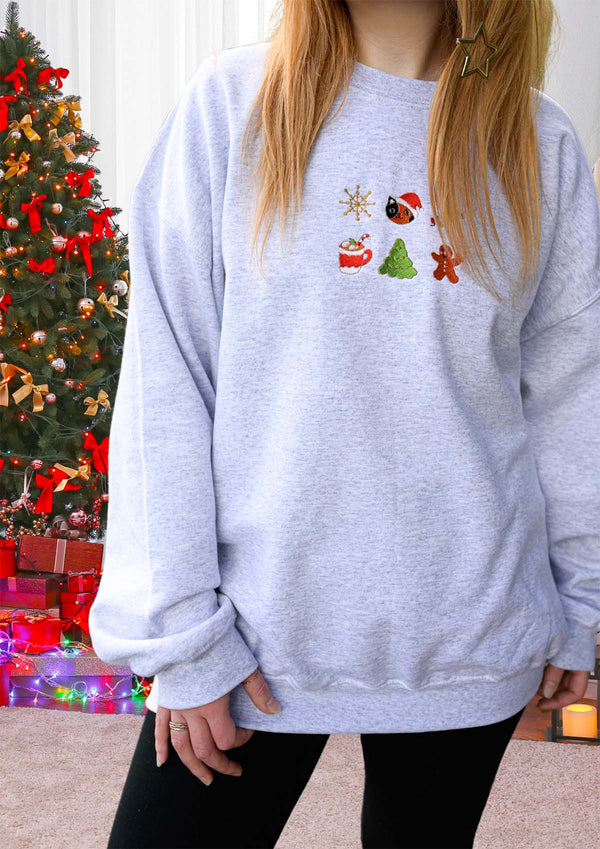 Christmas Essentials Embroidered Sweatshirts