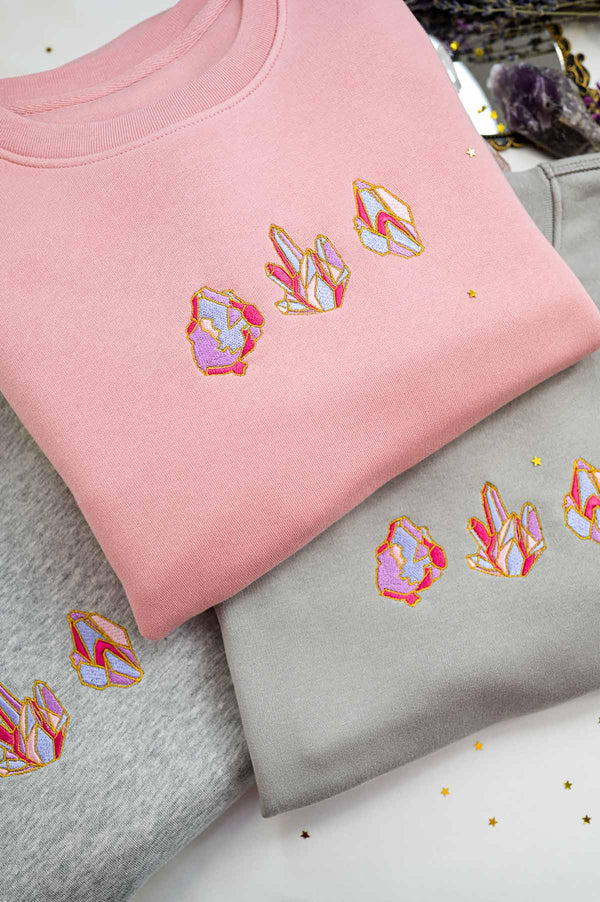Crystal Embroidered Sweatshirt