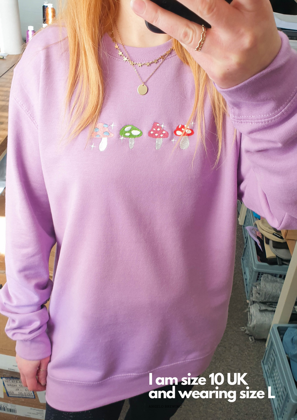 Magic Mushroom Embroidered Sweatshirt