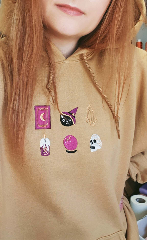 Witch Essentials Embroidered Sweatshirt or Hoodie