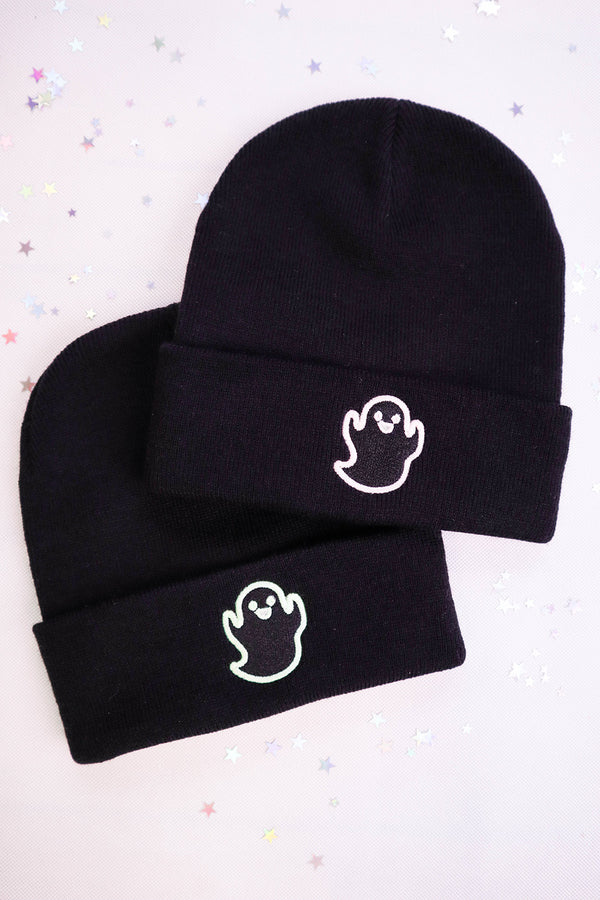 Beanie Ghost Embroidery GLOW in the Dark